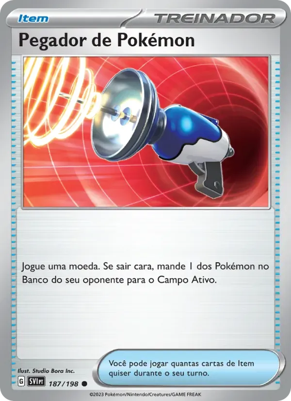 Pegador de Pokémon 187/198 Escarlate e Violeta