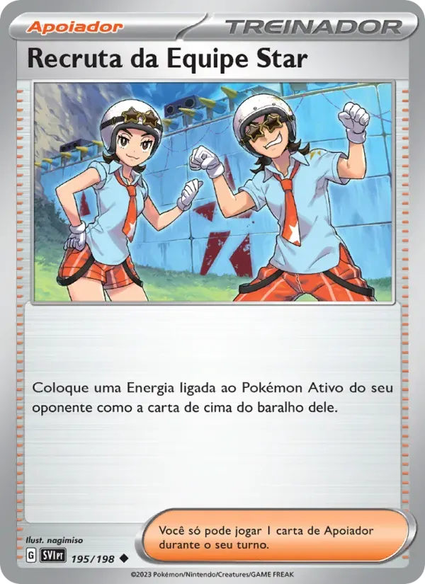 Recruta da Equipe Star 195/198 Escarlate e Violeta