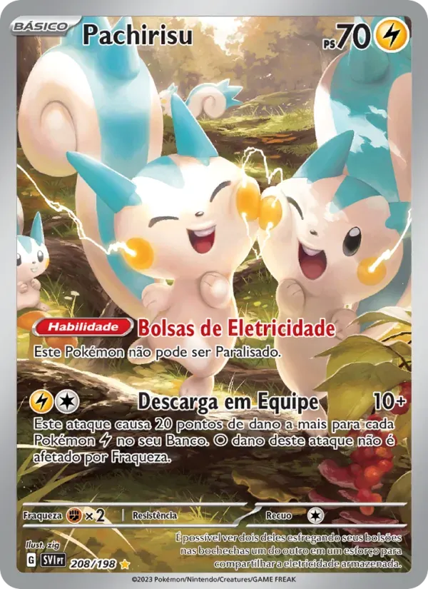Pachirisu 208/198 Escarlate e Violeta