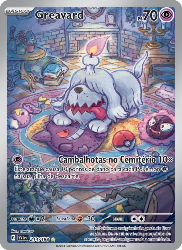 Greavard 214/198 Escarlate e Violeta