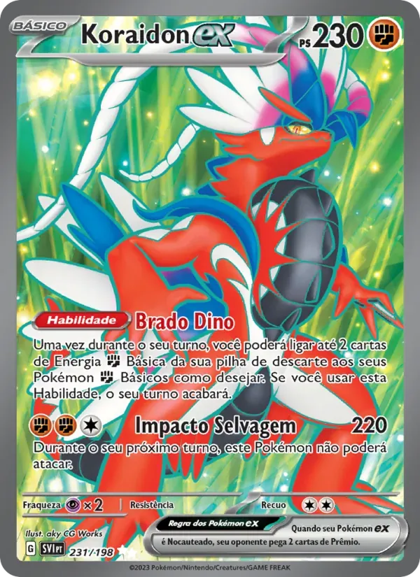 Koraidon ex 231/198 Escarlate e Violeta