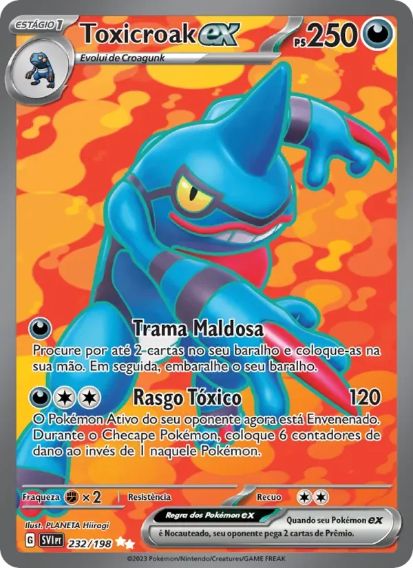 Toxicroak ex 232/198 Escarlate e Violeta