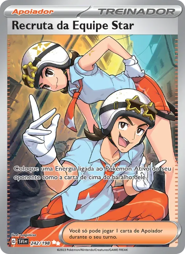 Recruta da Equipe Star 242/198 Escarlate e Violeta