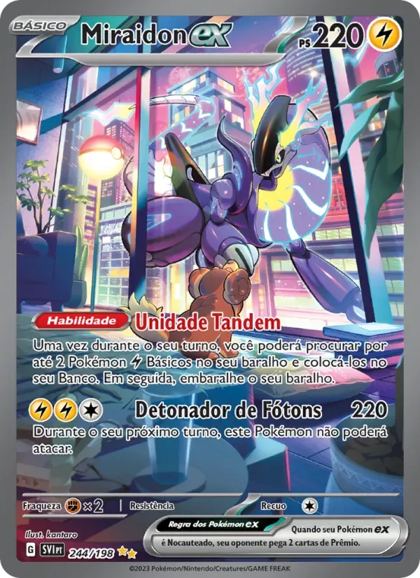 Miraidon ex 244/198 Escarlate e Violeta