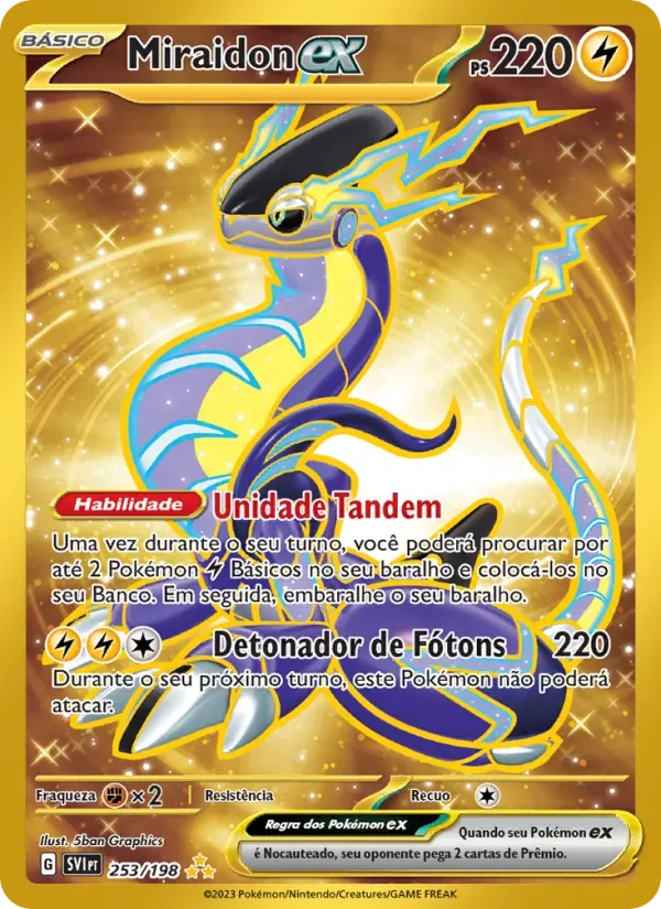 Miraidon ex 253/198 Escarlate e Violeta