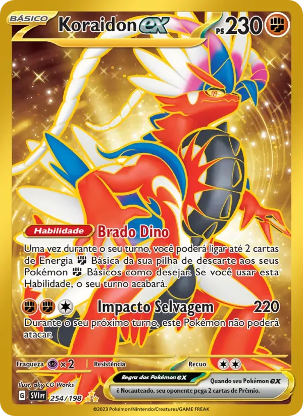 Koraidon ex 254/198 Escarlate e Violeta
