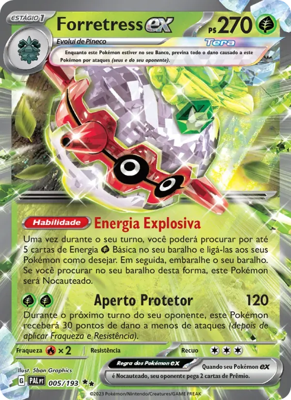 Forretress ex 005/193 Evoluções em Paldea