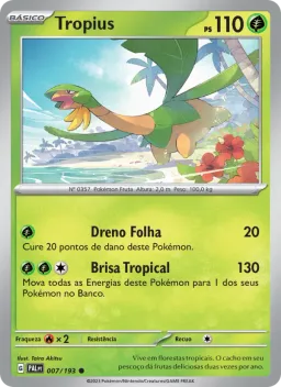 Tropius 007 Evoluções em Paldea