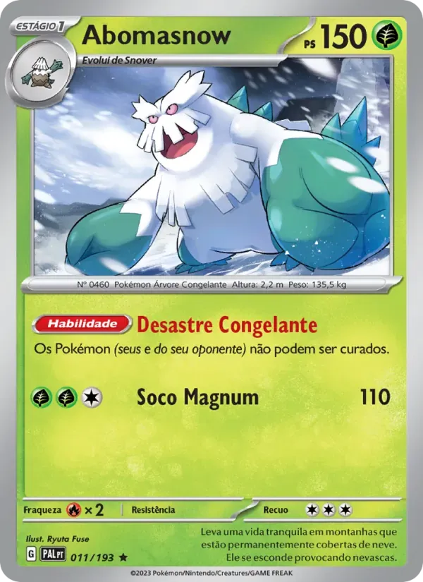 Abomasnow 011/193 Evoluções em Paldea