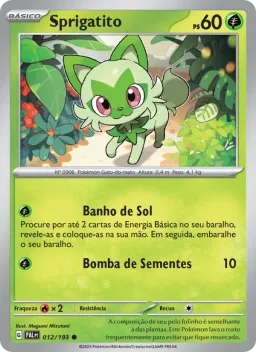 Sprigatito 012 Evoluções em Paldea