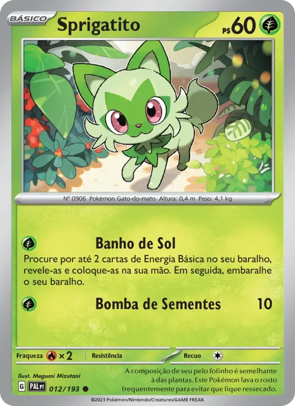 Sprigatito 012/193 Evoluções em Paldea