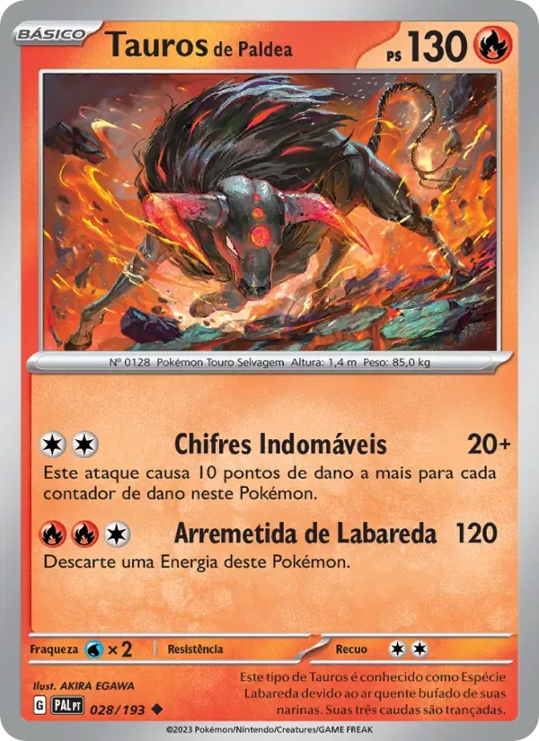 Tauros de Paldea 028/193 Evoluções em Paldea