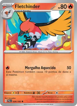 Fletchinder 029 Evoluções em Paldea