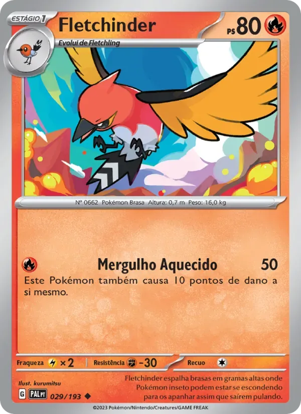 Fletchinder 029/193 Evoluções em Paldea