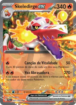 Skeledirge ex 037 Evoluções em Paldea