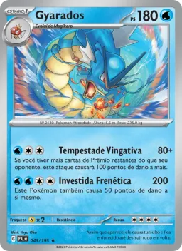 Gyarados 043 Evoluções em Paldea