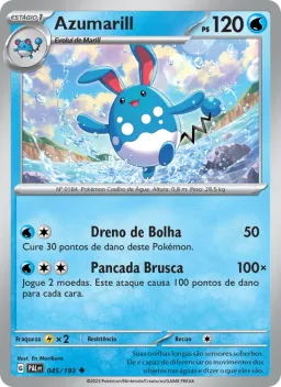 Azumarill 045 Evoluções em Paldea