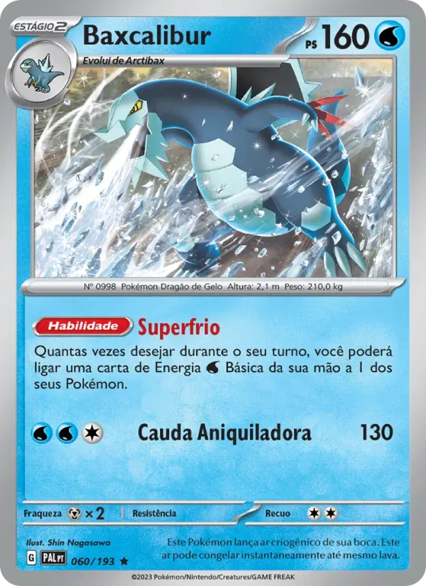 Baxcalibur 060/193 Evoluções em Paldea