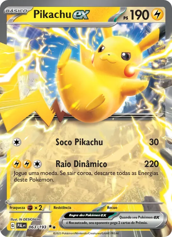 Pikachu ex 063/193 Evoluções em Paldea