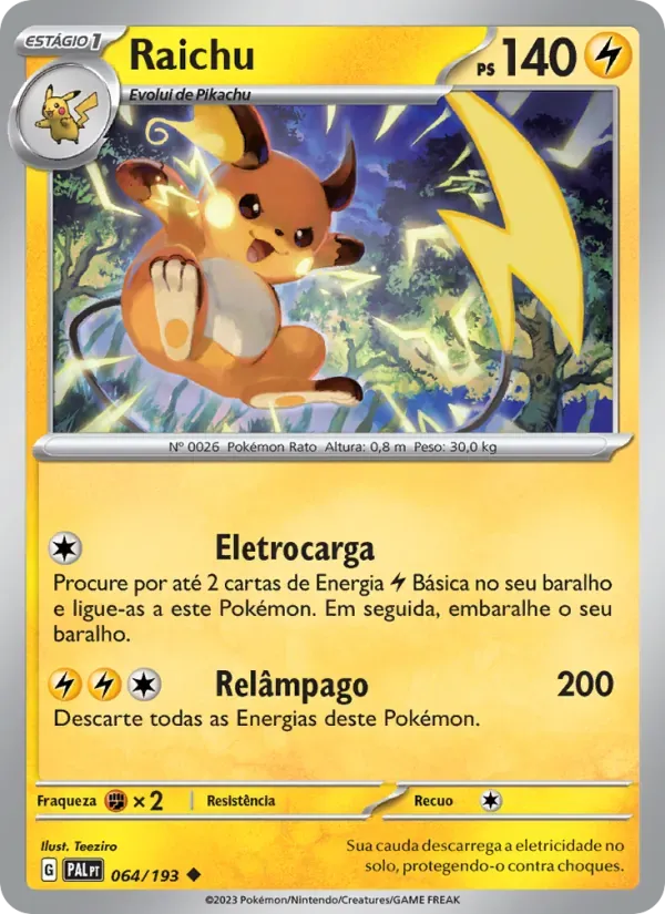 Raichu 064/193 Evoluções em Paldea