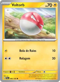 Voltorb 066 Evoluções em Paldea