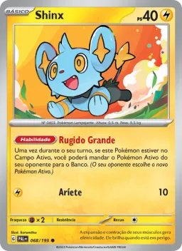 Shinx 068 Evoluções em Paldea