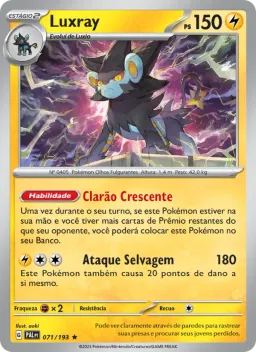 Luxray 071 Evoluções em Paldea