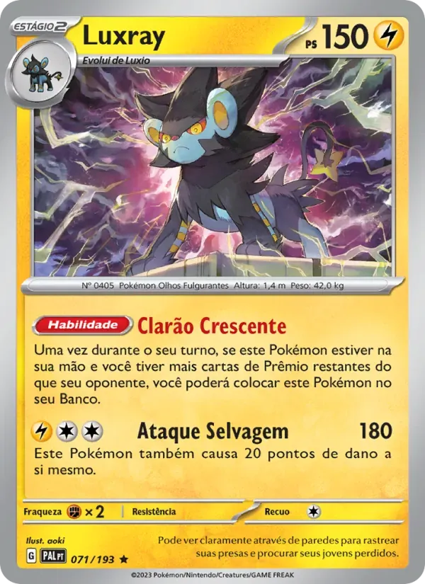 Luxray 071/193 Evoluções em Paldea