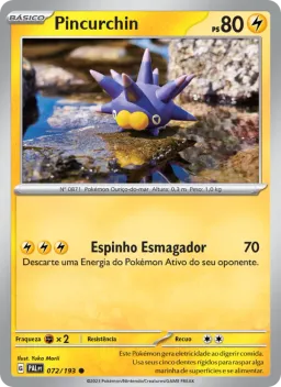 Pincurchin 072 Evoluções em Paldea