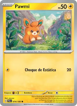 Pawmi 074 Evoluções em Paldea