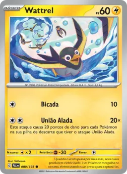 Wattrel 080 Evoluções em Paldea