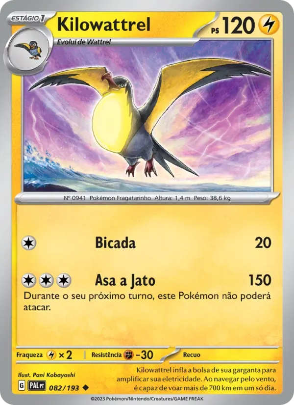 Kilowattrel 082/193 Evoluções em Paldea
