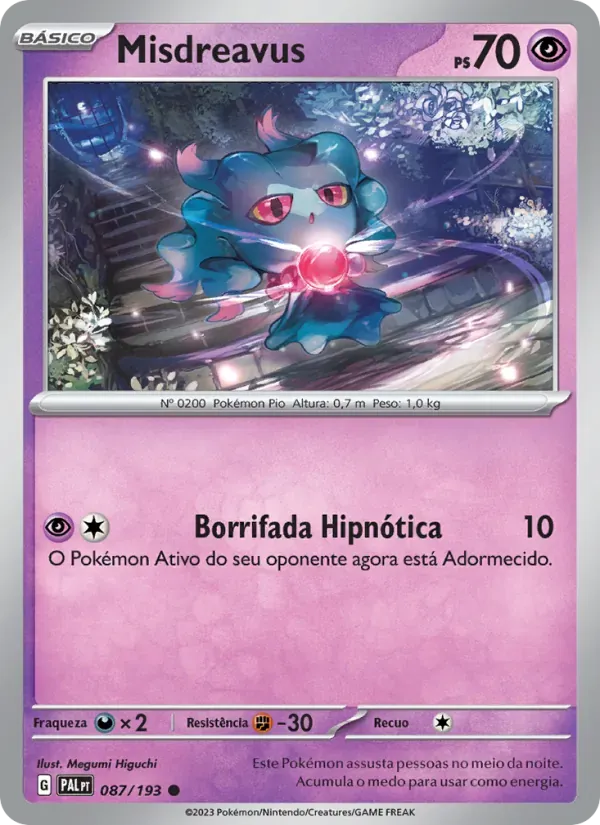 Misdreavus 087/193 Evoluções em Paldea