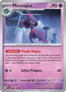 Mismagius 088 Evoluções em Paldea