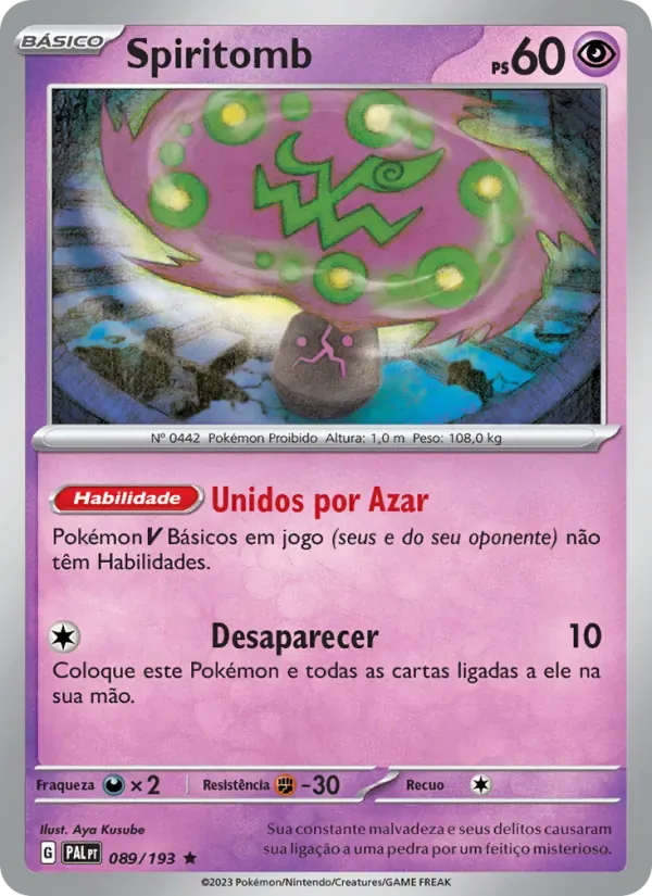 Spiritomb 089/193 Evoluções em Paldea
