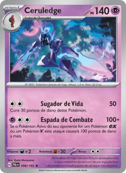 Ceruledge 098 Evoluções em Paldea
