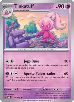 Tinkatuff 104 Evoluções em Paldea