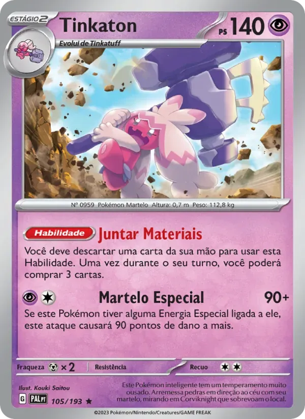 Tinkaton 105/193 Evoluções em Paldea