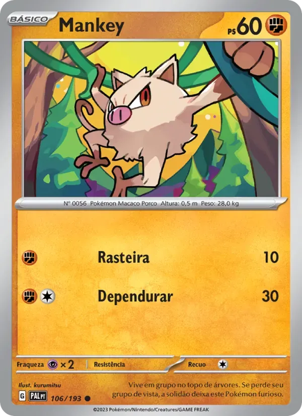 Mankey 106/193 Evoluções em Paldea