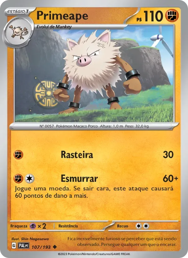 Primeape 107/193 Evoluções em Paldea