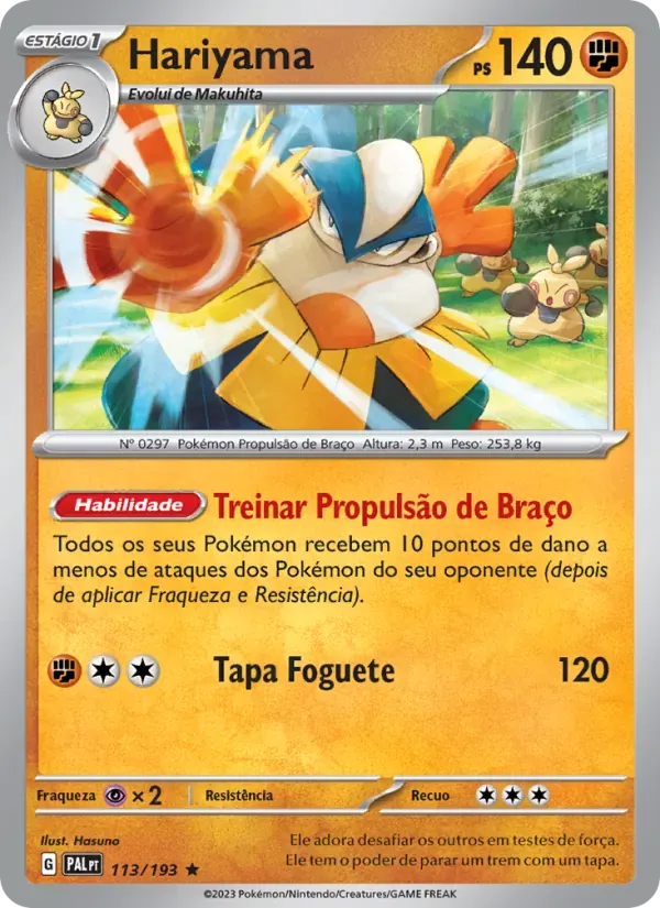Hariyama 113/193 Evoluções em Paldea