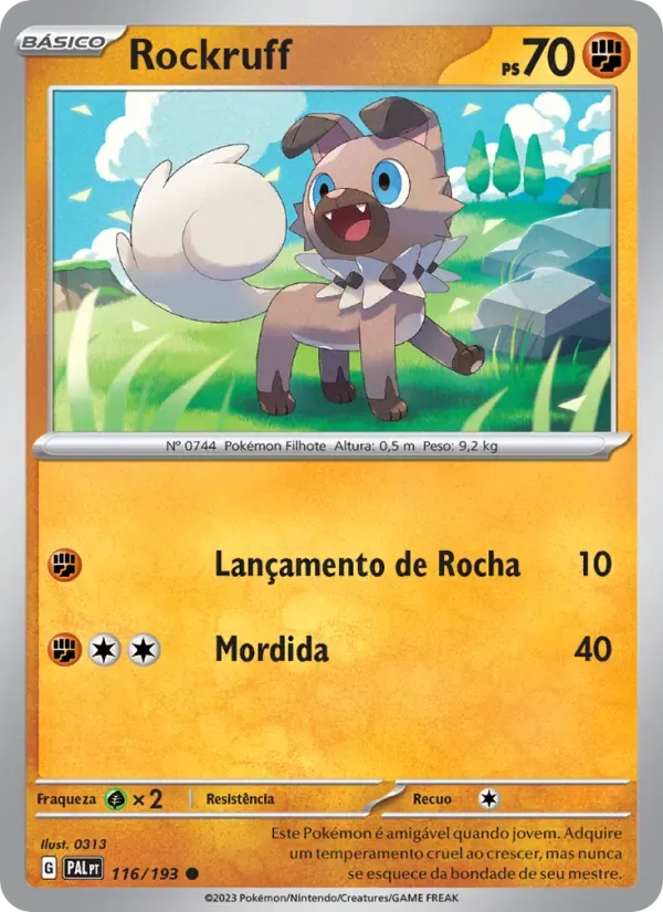 Rockruff 116/193 Evoluções em Paldea