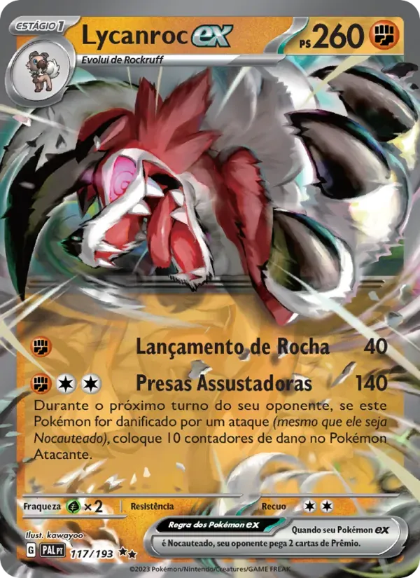 Lycanroc ex 117/193 Evoluções em Paldea