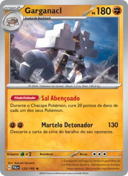 Garganacl 123 Evoluções em Paldea