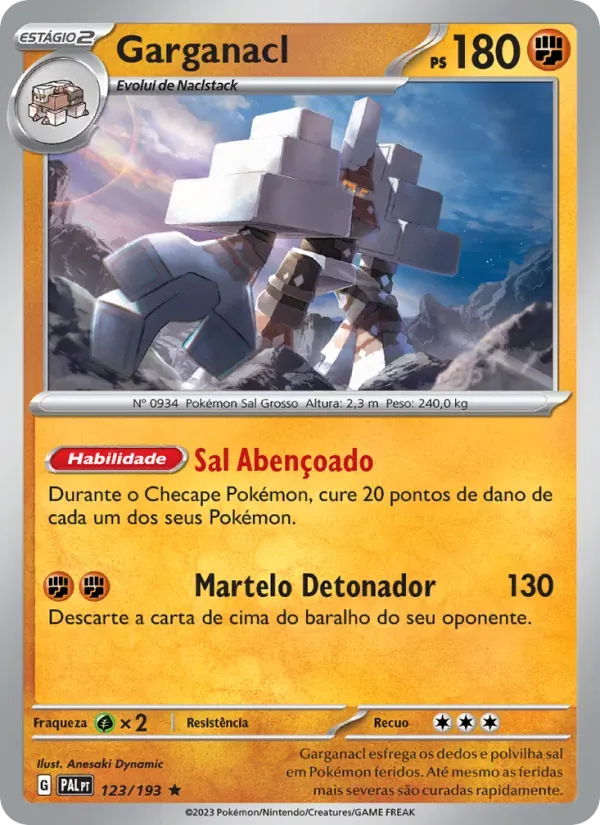 Garganacl 123/193 Evoluções em Paldea