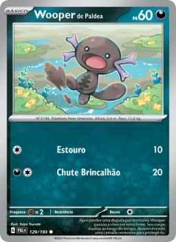 Wooper de Paldea 129 Evoluções em Paldea