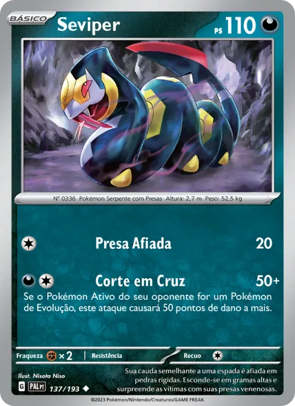 Seviper 137/193 Evoluções em Paldea