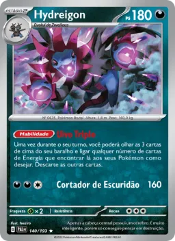 Hydreigon 140 Evoluções em Paldea