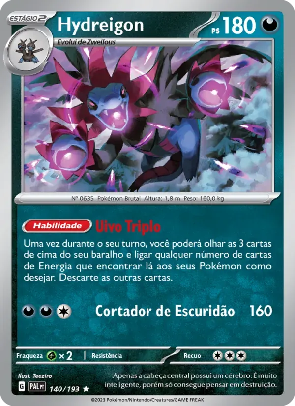 Hydreigon 140/193 Evoluções em Paldea