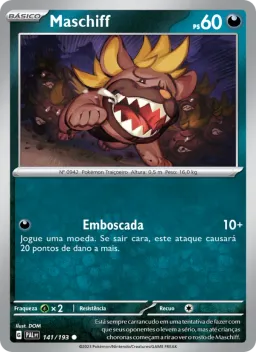 Maschiff 141 Evoluções em Paldea